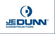 Logo of Je Dunn Construction with a stylized 'D' symbol.