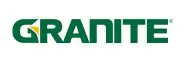 Logo with the word GRANITE in green and gold.